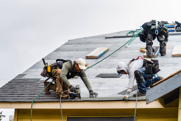 Professional Roof Installation technician working in Plainville, CT